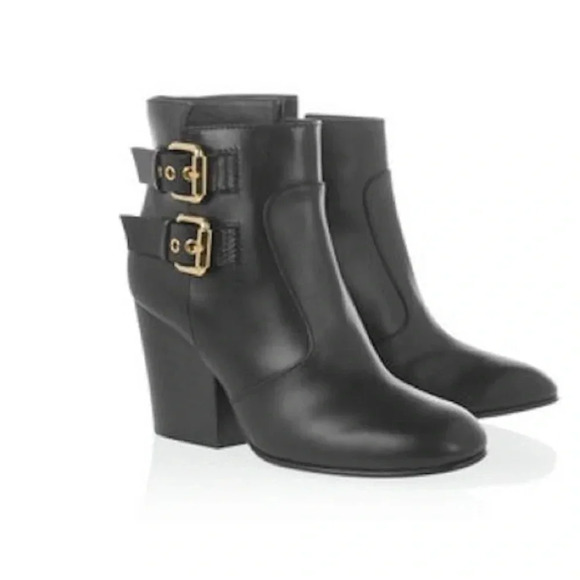 Giuseppe Zanotti  Nikita Buckle Leather Ankle Boots - Picture 1 of 8